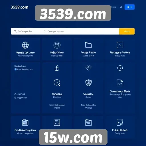 Recursos e funcionalidades do site 3539.com