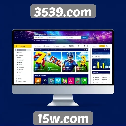 Evolução da interface do 3539.com para jogadores